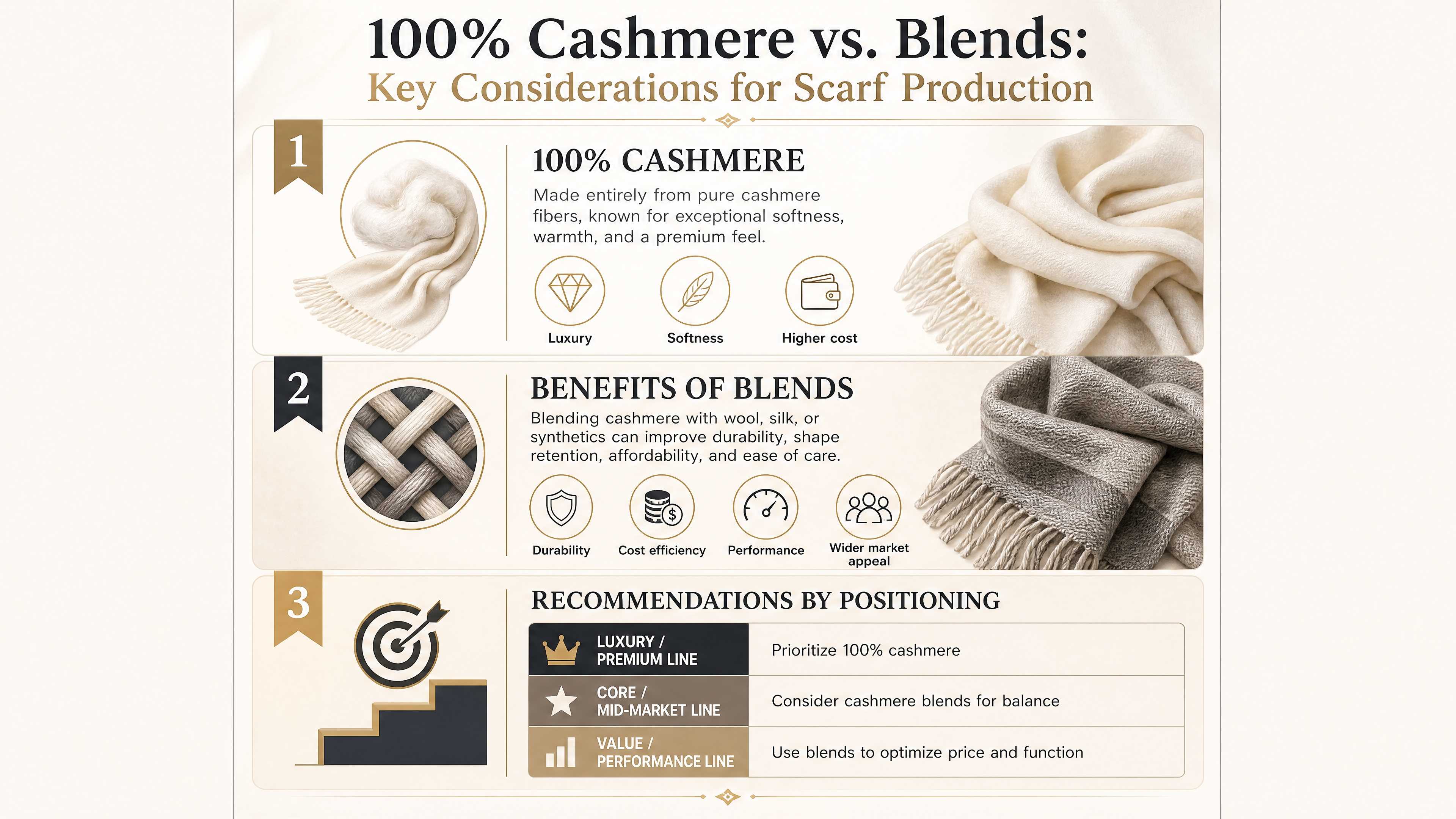 100% Cashmere Scarf Sourcing Guide for Premium Brands