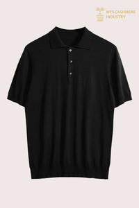 Premium 16GG Silk-Cotton Polo with Mother-of-Pearl Buttons