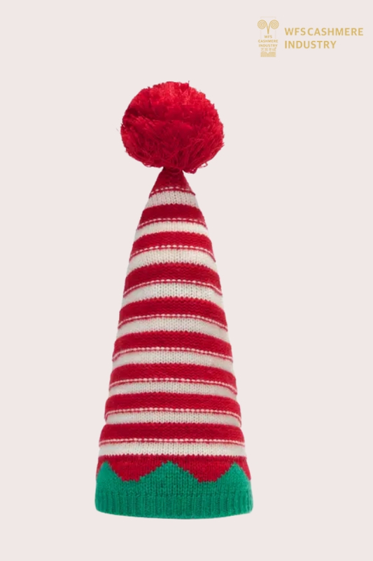 Premium Pure Cashmere "Christmas Cake" Novelty Hat