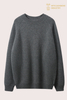 Premium Men's Heather Grey Crew Neck Jumper | Cashmere OEM