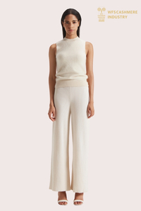 Premium Brushed Cashmere Tank Top | Luxury Twinset OEM
