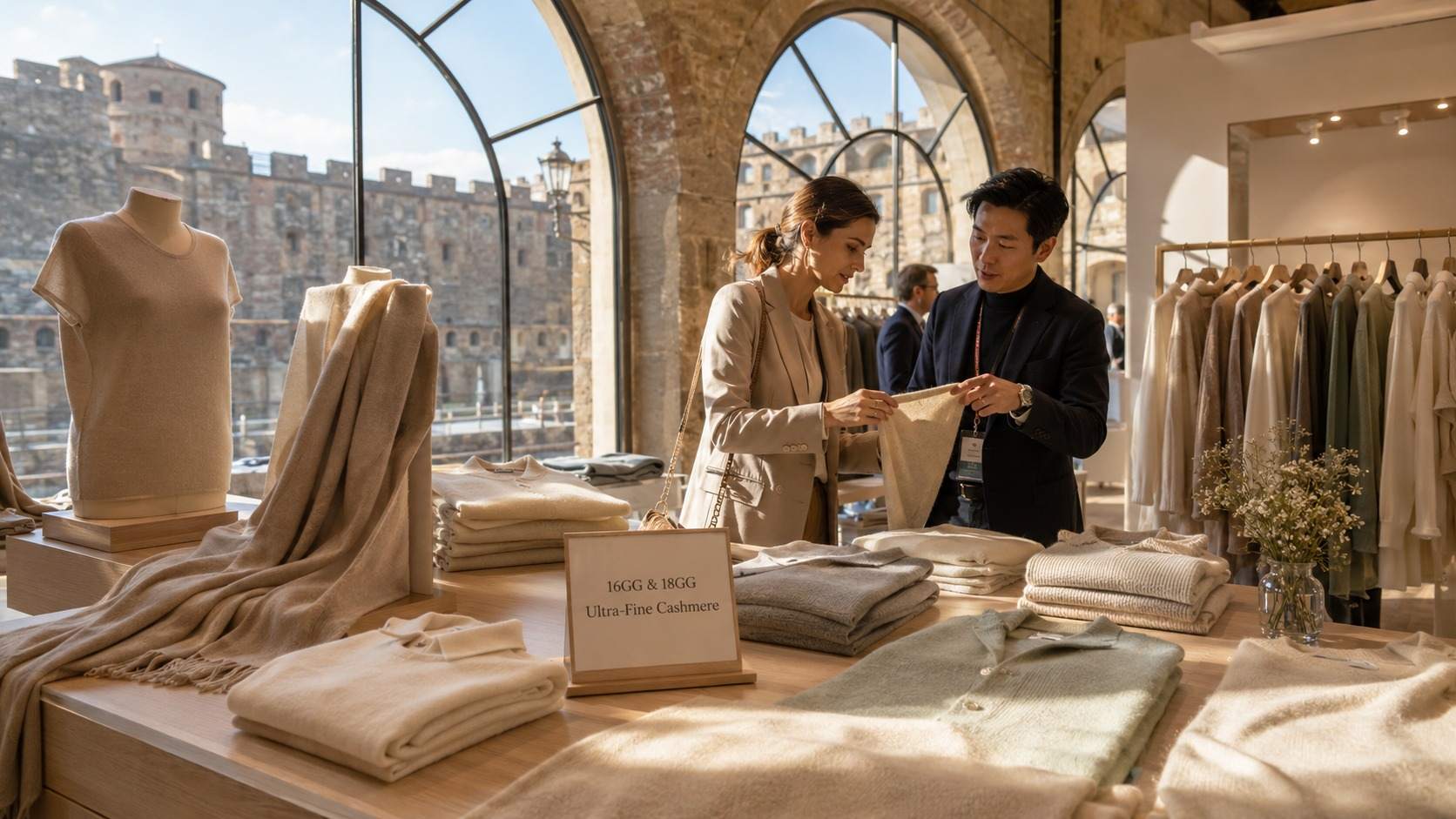 WFS Cashmere Debuts at Pitti Filati 2026: 16GG & 18GG Fine Knit Cashmere OEM for Luxury Brands