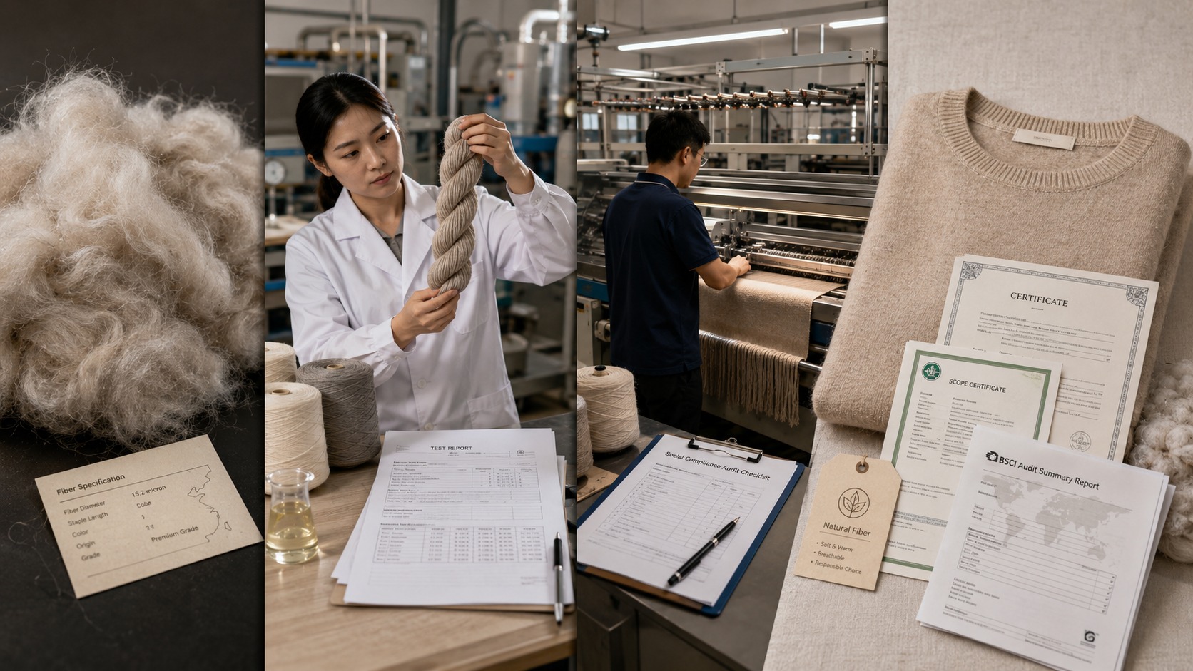 OEKO-TEX vs. GOTS vs. BSCI: Cashmere Certifications Explained for Brand Buyers