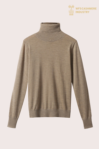 Premium Men's Chunky Pure Cashmere Turtleneck