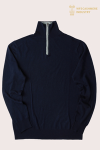 Premium Men's 16GG Ultrafine Merino Quarter-Zip Pullover
