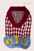 7GG Argyle V-Neck Pet Sweater with Colour Block Design | Preppy Pet Knitwear OEM