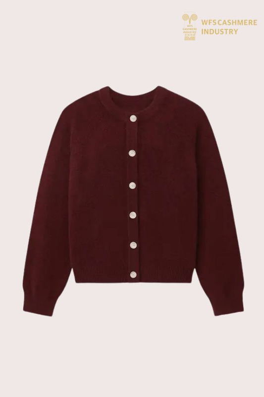 Premium Women's 12GG Pure Cashmere Cardigan