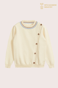 Boy's Premium Cotton Cashmere Pullover Sweater | Durable Kids Knitwear OEM Manufacturer