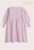 Kid's Premium Pink Cotton Cashmere Dress | Luxury Girl's Knitwear OEM Manufacturer