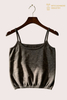 100% Cashmere Lace Trim Camisole, 16GG S6601