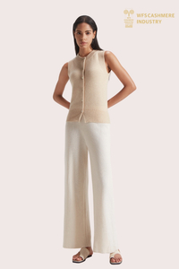 Premium Women's Pure Cashmere Button Cardigan | Custom Knitwear OEM/ODM Supplier