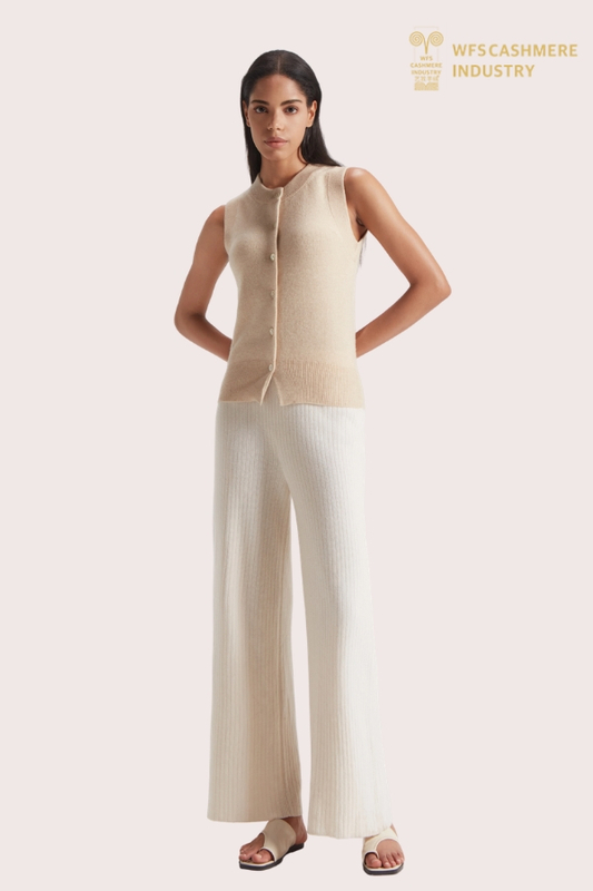 Premium Women's Pure Cashmere Button Cardigan | Custom Knitwear OEM/ODM Supplier