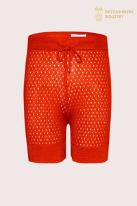 Women's Lightweight Cashmere Pointelle Shorts | Luxury Sleepwear OEM Manufacturer