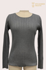 16GG Silk-Cashmere Ribbed Crewneck | Ultra-Fine Base Layer OEM