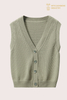 Premium Button-Front Knit Vest | Sleeveless Cardigan OEM