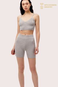 Seamless 100% Cashmere Knit Bralette | Luxury Loungewear OEM