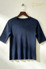 Silk Cashmere Blend Kr&aacute;tk&yacute; ruk&aacute;v Crew Neck Top, 16GG FW2701