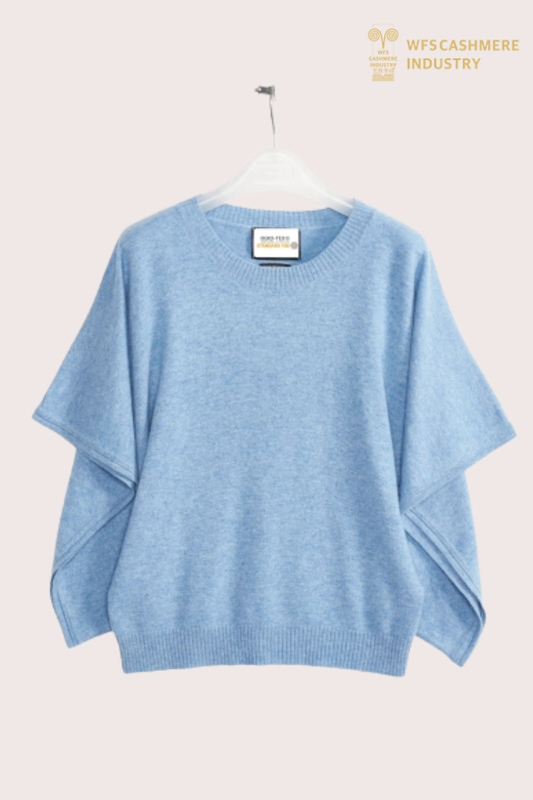 Premium Butterfly Sleeve Cashmere Pullover | Fine Knit OEM