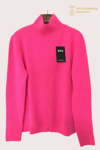 Premium Women's 7GG Chunky Ribbed Cashmere Crewneck