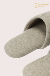 Luxury Pure Cashmere Knitted Slipper Set | Custom Loungewear OEM