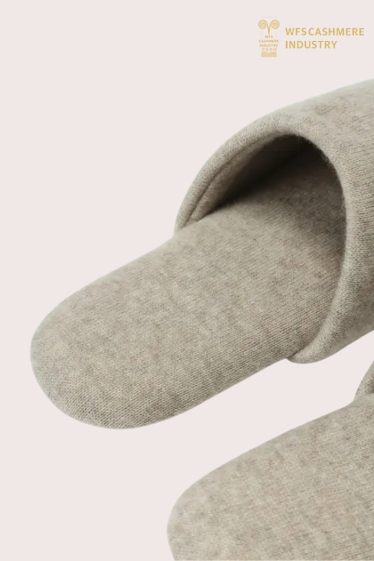 Luxury Pure Cashmere Knitted Slipper Set | Custom Loungewear OEM