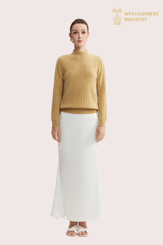 Seamless 3D Knit Cashmere Chevron Jumper | Advanced OEM