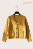 100% Cashmere V-Neck Button Cardigan With Two Pockets, 5GG LDPC01