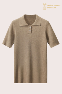 Premium Lightweight Cashmere Blend Knit Polo | Smart-Casual OEM