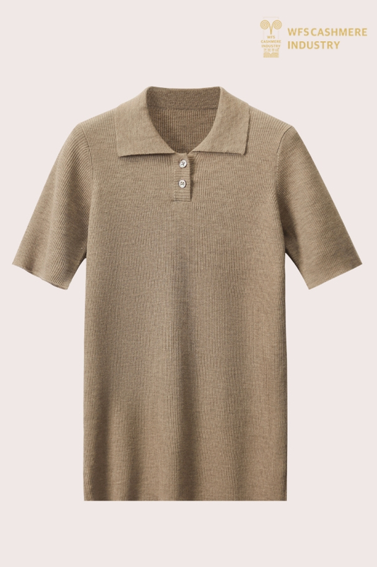 Premium Lightweight Cashmere Blend Knit Polo | Smart-Casual OEM