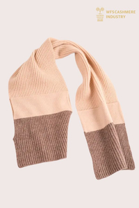 Premium Kids' Pure Cashmere Ribbed Scarf 
