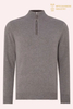 Premium Men's 1/4 Zip Wool Cashmere Blend Pullover