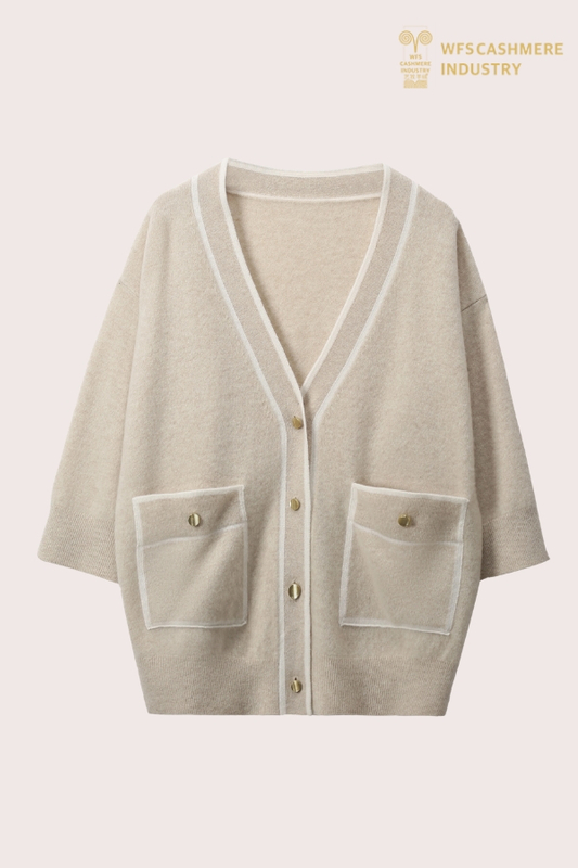 remium 100% Cashmere Knit Cardigan | Sophisticated Quiet Luxury OEM Manufacturer